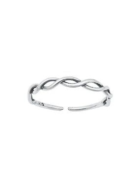 NWT- Sterling Silver (925) Adjustable Toe Ring, Simple Weave